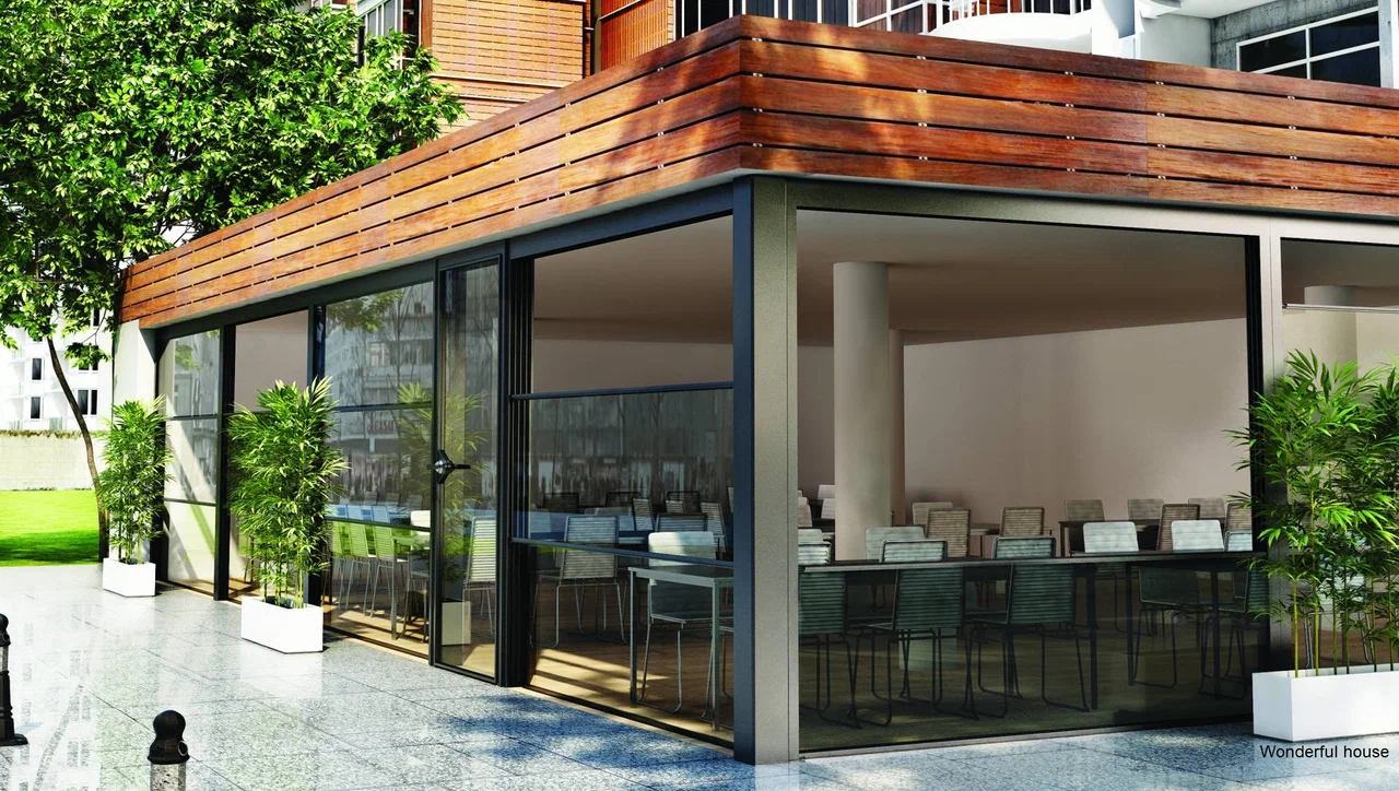 Гильотинное остекление